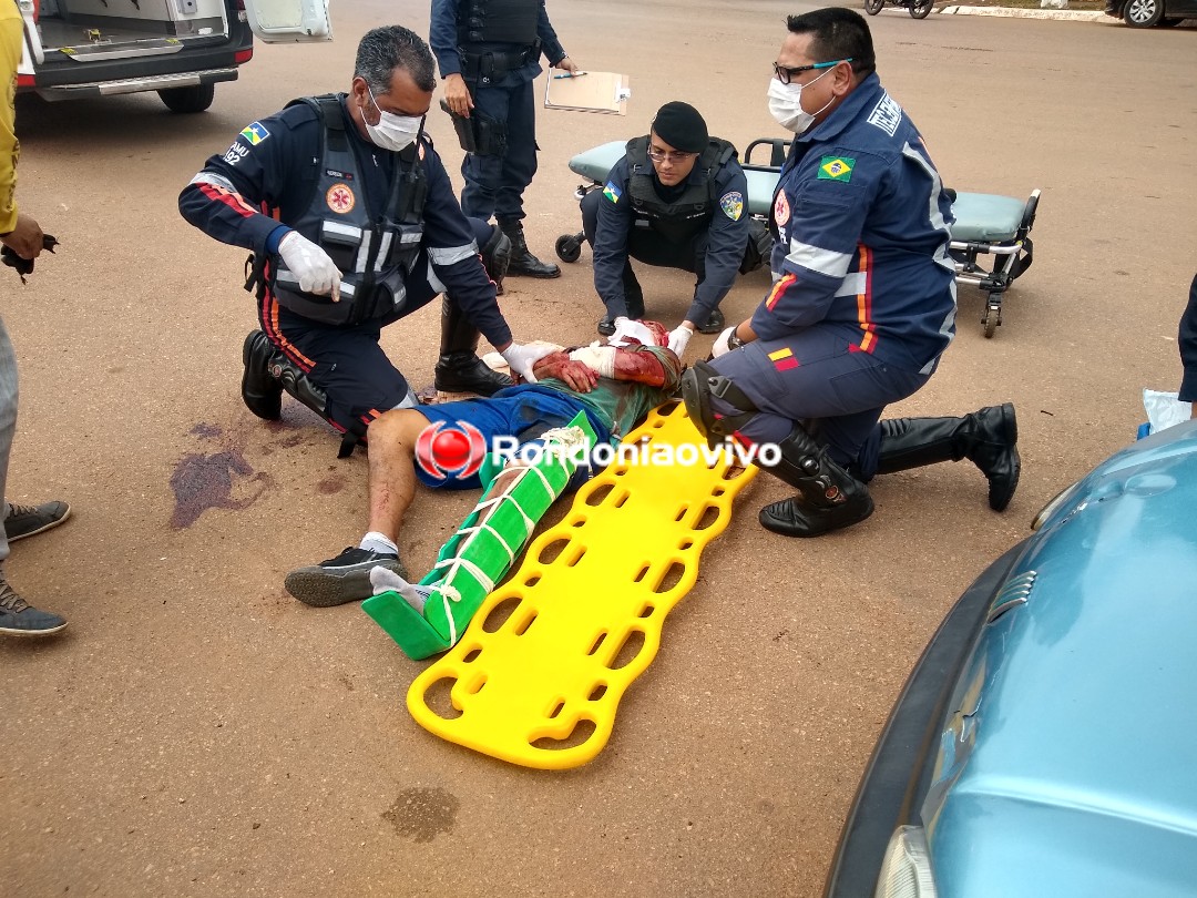 VÍDEO: Ciclista tem fratura exposta no braço, perna e lesões na cabeça após atropelamento