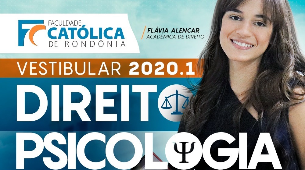 OPORTUNIDADE: Período de inscrições no Vestibular 2020.1 da Faculdade Católica está aberto