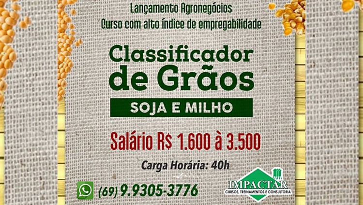 Curso Classificador de Grão na Capital