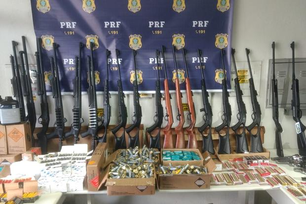 ARSENAL: PRF realiza uma das maiores apreensões de armas da instituição