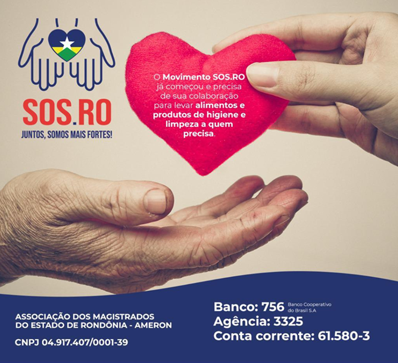 SOLIDARIEDADE: Sociedade se une e cria o SOS-RO para prestar assistência aos mais necessitados