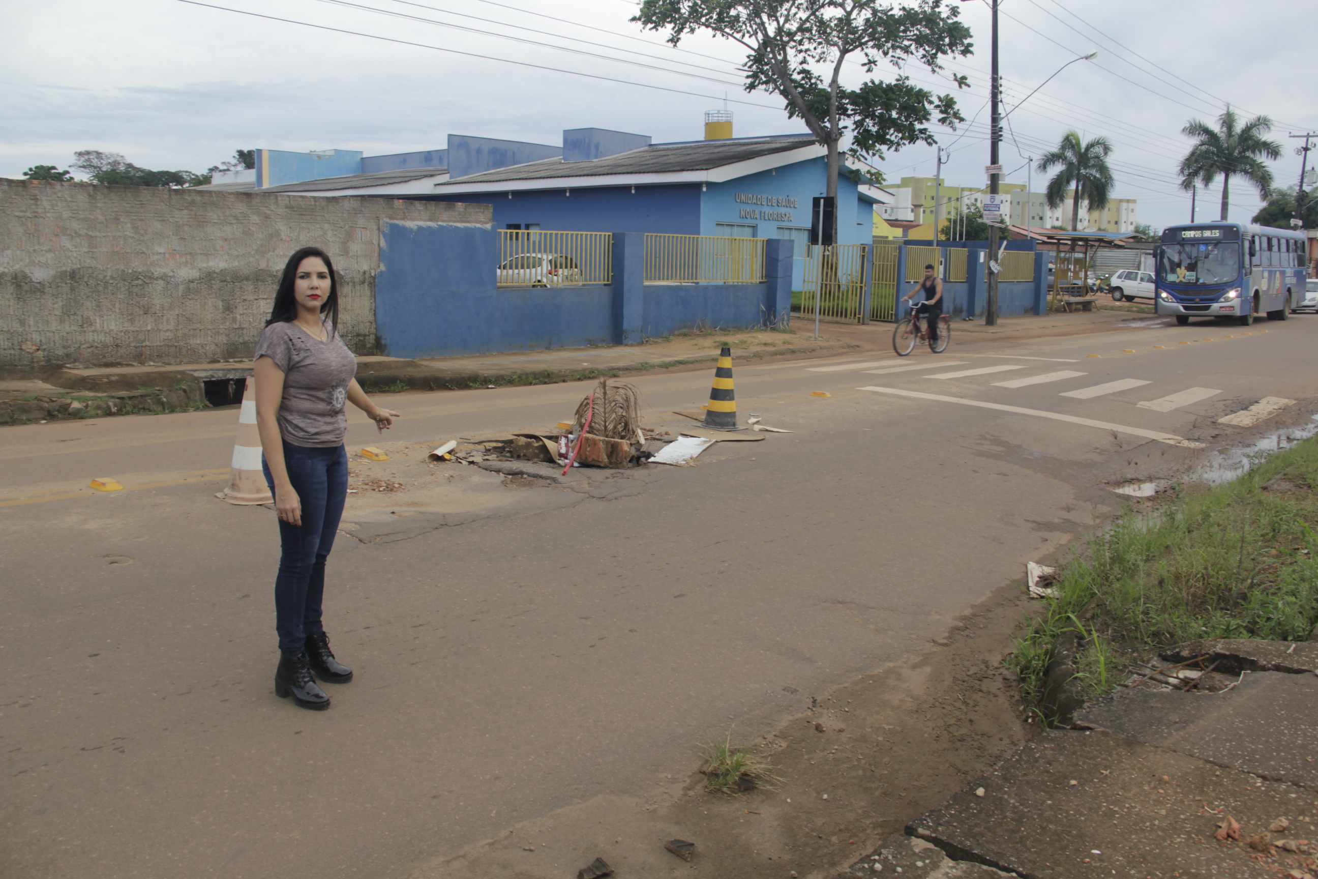 Vereadora Cristiane Lopes alerta para perigo na rua João Paulo I, na capital