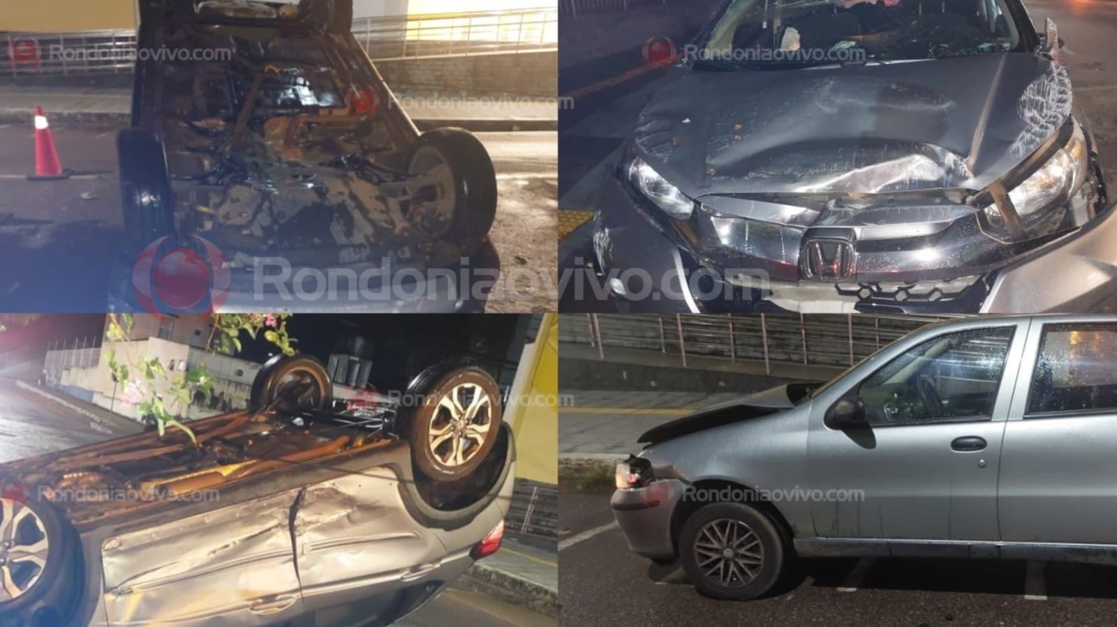 CAPOTAMENTO: Idosa de 74 anos avança preferencial e provoca grave acidente