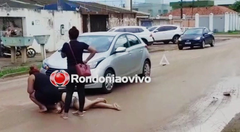 ACIDENTE: Mulher fica lesionada ao ser atropelada por automóvel na Jatuarana