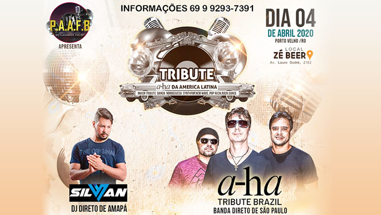 ZÉ BEER: Concorra a ingressos para o A-ha Tribute Brazil em Porto Velho