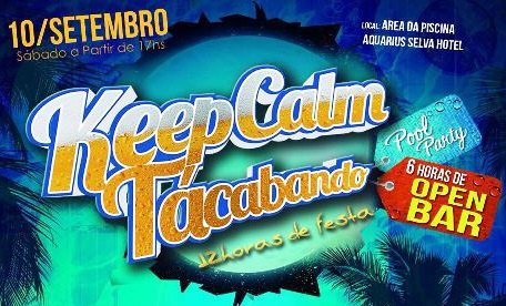 Confira os sorteados para a festa Keep Calm Tácabando