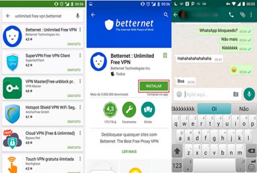 Ficou sem WhatsApp? Use o Betternet Free VPN e tudo voltará ao normal