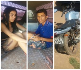 NA CAPITAL - Irmãos são presos em moto roubada comprada por R$ 500,00