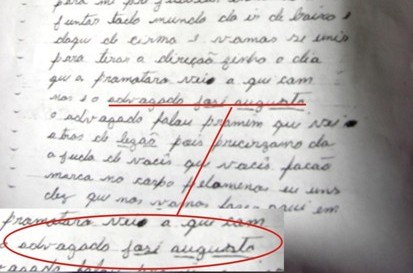 Agentes apresentam carta que cita auto-mutilação de um preso no Urso Branco para simular violência - Veja fotos  