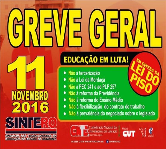 Sindicatos de servidores convocam greve geral contra PEC 055