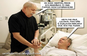 SÓ RINDO - E se Sarney tivesse infartado em Rondônia? - Fotomontagem 