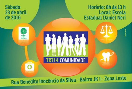 'TRT Comunidade' acontece neste sábado na Zona Leste