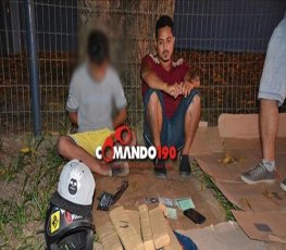 Polícia prende pai e filho transportando 5 Kg de Maconha