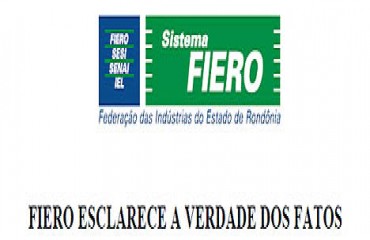 FIERO ESCLARECE A VERDADE DOS FATOS