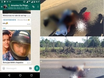 Casal morre após postar no WhatsApp que ia fazer viagem 'Chapados'