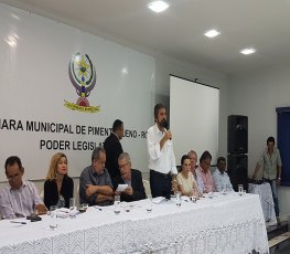 Raupp participa de audiência pública em Pimenta Bueno