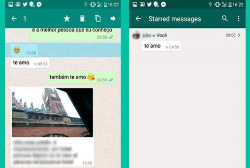 WhatsApp para Android ganha recurso para favoritar mensagens 