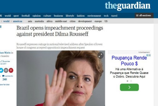 Pedido de impeachment de Dilma é destaque na imprensa mundial