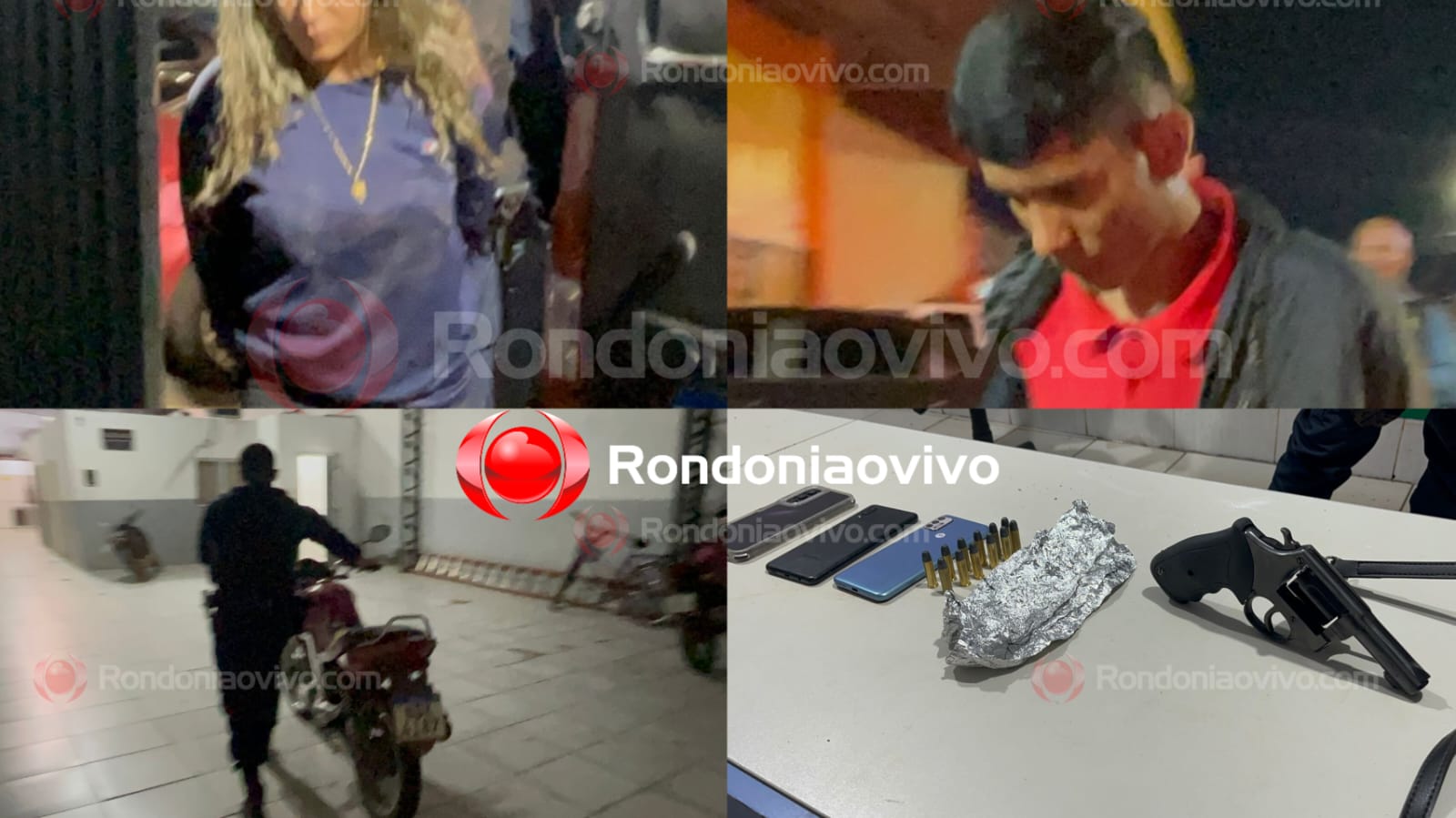 NA CALAMA: Apenado e mulher são presos com arma, droga e moto roubada 