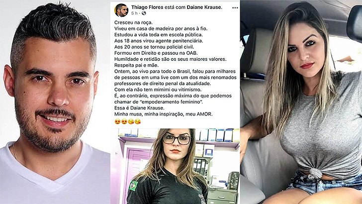 EM RONDÔNIA: Prefeito “delegato” faz declaração de amor para policial “advogata”