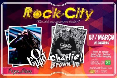 Rock In City Apresenta: Tributo Charlie Brown  Jr. + Especial O Rappa