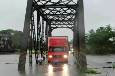 Após cheia ponte na BR-425 pode ser interditada 