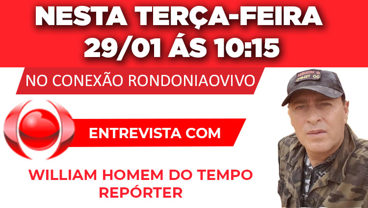 AO VIVO:  Conexão Rondoniaovivo com participação do Homem do Tempo