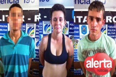 ARIQUEMES - Trio é preso acusado de  roubos em comércios 