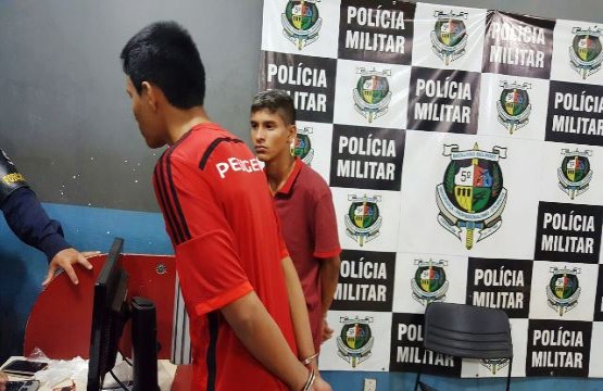 Dupla que ia jogar droga no Urso Branco é presa pela PM
