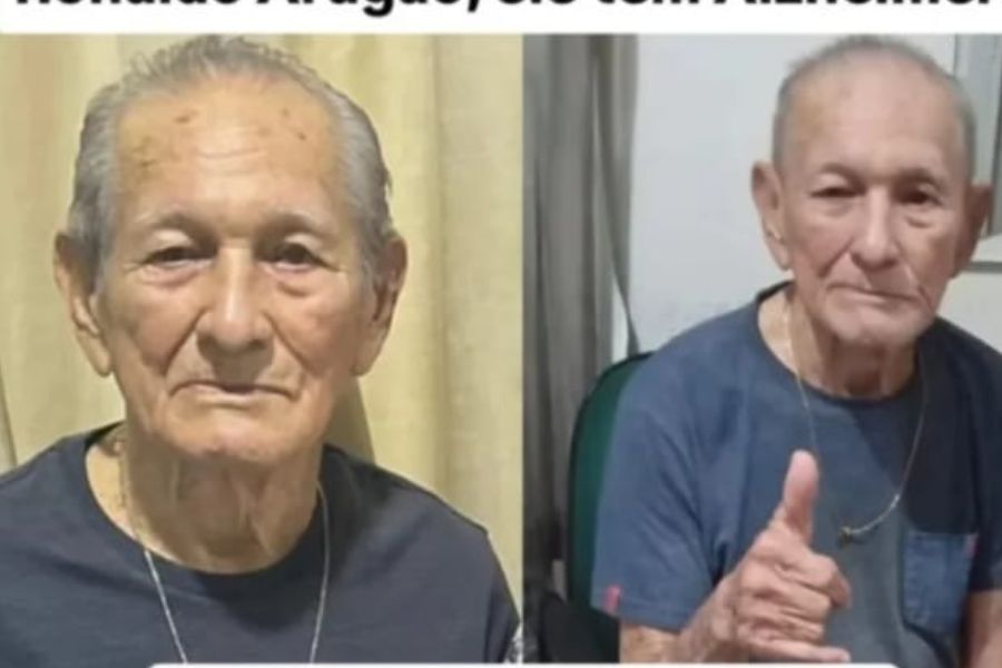 DESAPARECIDO: Idoso com Alzheimer some no bairro Ronaldo Aragão; família pede ajuda