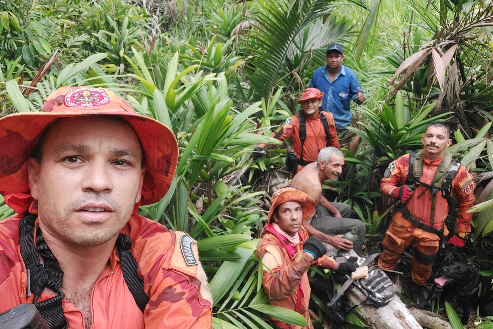 RESGATE: Bombeiros rondonienses encontram idoso desaparecido