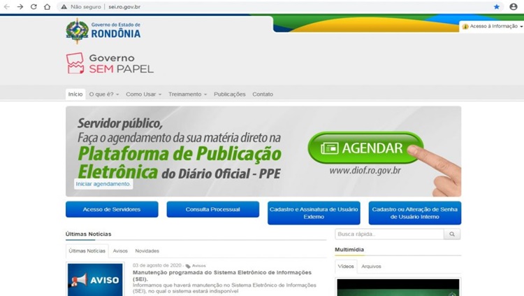 MUDANÇA: Setic assume cadastro de usuário externo do Sistema Eletrônico de Informações