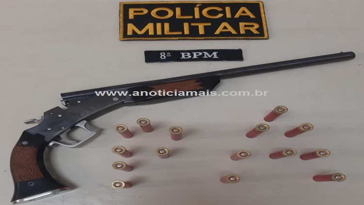 CRIME: Jovem armado é flagrado e conduzido por porte ilegal de arma de fogo