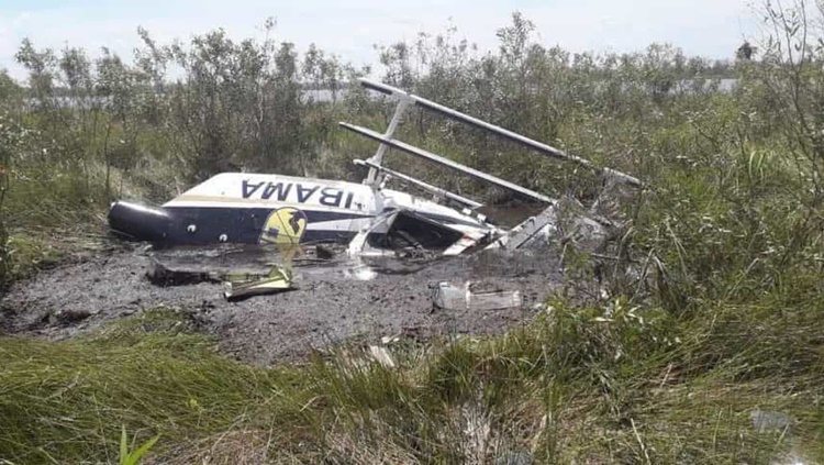 ACIDENTE: Helicóptero do Ibama cai no Pantanal e piloto morre no local