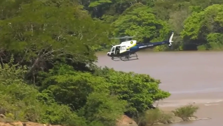 RESGATE: Policial Militar pula de helicóptero e salva mulher que se jogou no Rio Cuiabá