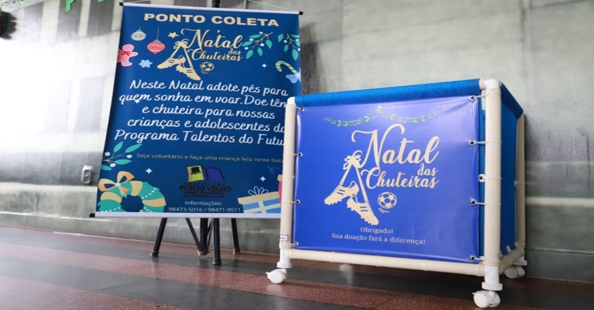 NATAL DAS CHUTEIRAS: Campanha é lançada para arrecadar calçados em Porto Velho