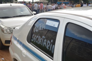 Taxistas pedem saída do secretário da SEMTRAN em protesto na capital 