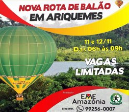 Amazônia Adventure e EME promovem nova rota de balão