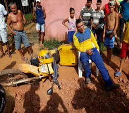 CORREIOS: Carteiro é agredido a pedradas ao reagir roubo e desarmar bandidos