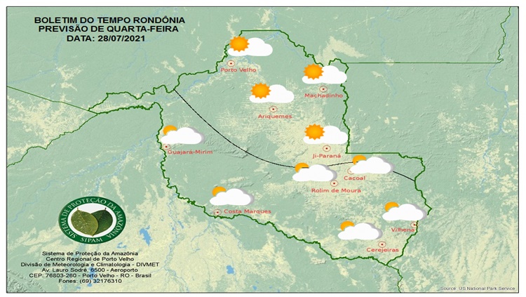 CLIMA: Frio chega ao sul do Estado nesta quarta (28); na capital continua quente