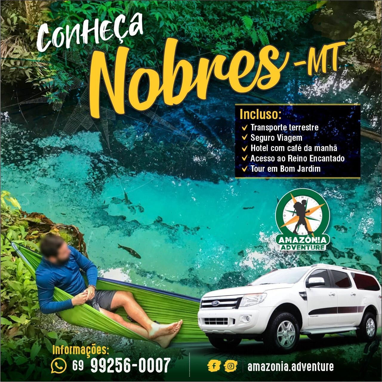 FERIADO PROLONGADO: Conheça Nobres-MT com a Amazônia Adventure