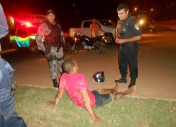 Motociclista embriagado foge da Polícia, cai e acaba preso