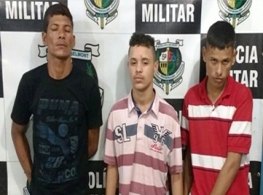 Trio é preso em flagrante furtando residência na zona Leste