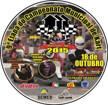 Confira a programação da 9ª Etapa do Campeonato Municipal de Kart