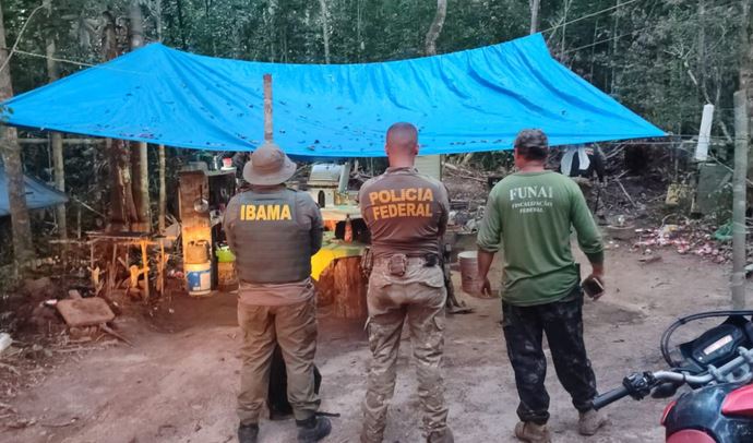 AÇÃO: Operação conjunta desativa acampamentos ilegais em terra indígena de Chupinguaia
