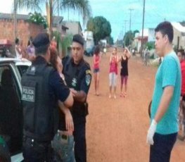 COVARDIA - PM socorre mulher agredida pelo marido