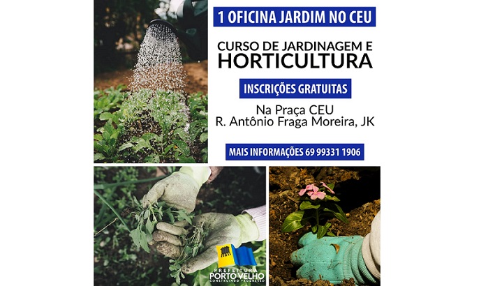 CAPACITAÇÃO: Praça CEU oferece curso de Jardinagem e Horticultura