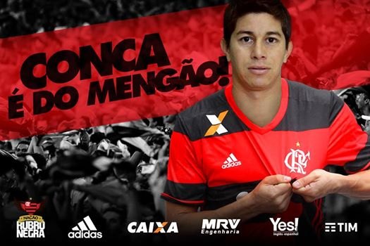 É DO FLÁ - Flamengo anuncia Conca como reforço