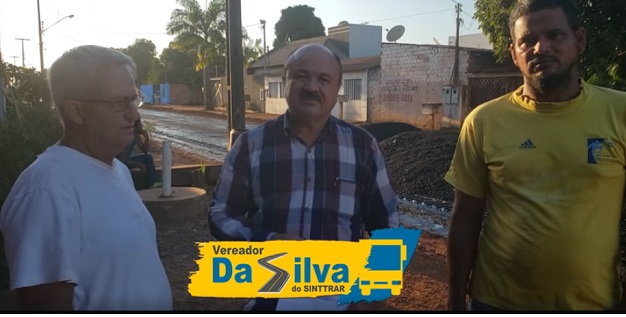 AÇÃO: Vereador Da Silva do SINTTRAR garante serviço de asfalto no bairro Eldorado