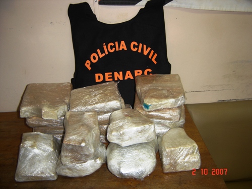 Denarc apreende mais de 18 kg de cocaína que seria levada à Brasília